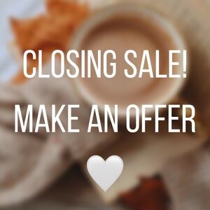 CLOSING SALE! Make an offer and I’ll accept! Make a bundle! 🧡🤎🤍